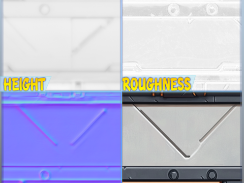 SciFi Seamless Texture CG Tekstury