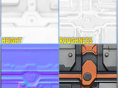 Texture transparente de science-fiction CG Textures