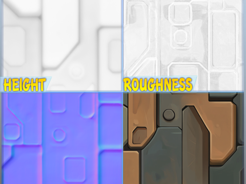 SciFi Seamless Texture CG Texturen