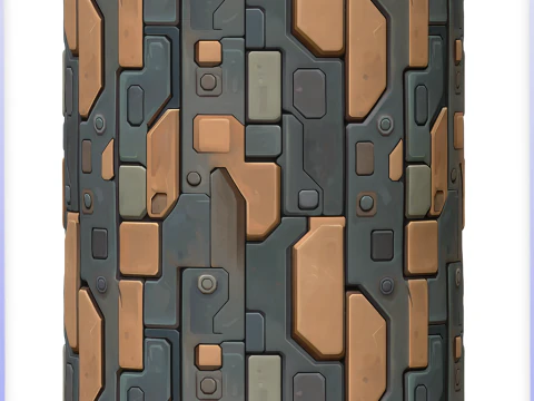 SciFi Seamless Texture CG Textures