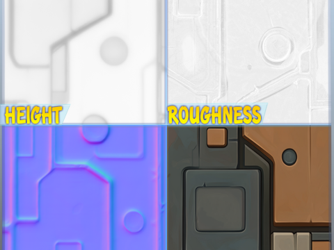 SciFi Seamless Texture CG 텍스쳐