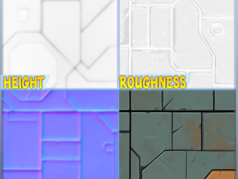 SciFi Seamless Texture Tekstur CG