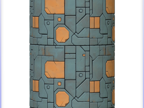 SciFi Seamless Texture Tekstur CG