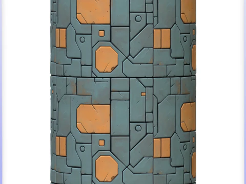 SciFi Seamless Texture CG Textures