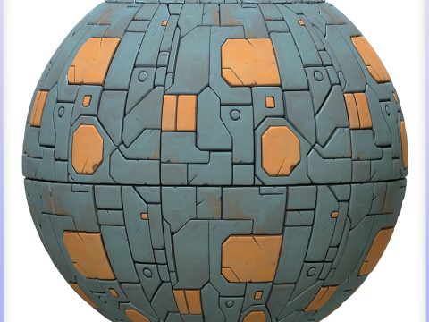 SciFi Seamless Texture Tekstur CG