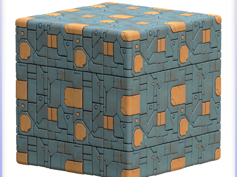 SciFi Seamless Texture Tekstur CG
