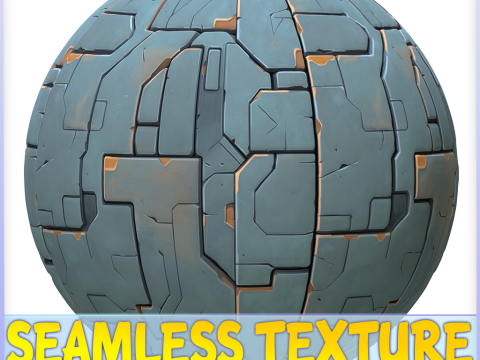 SciFi Seamless Texture CG Tekstury