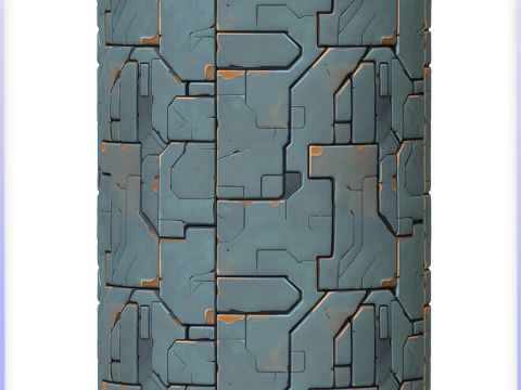 SciFi Seamless Texture CG Tekstury