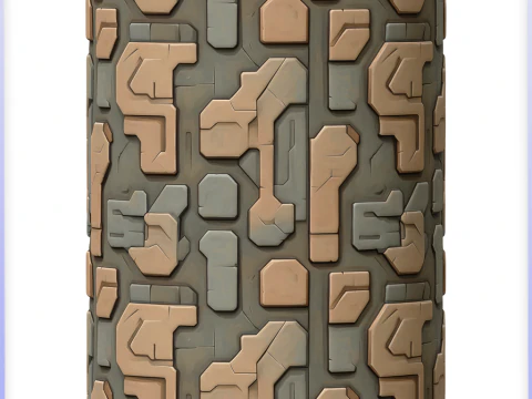 SciFi Seamless Texture CG Textures