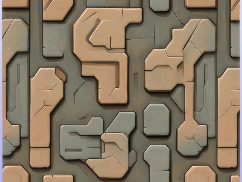 SciFi Seamless Texture CG Textures