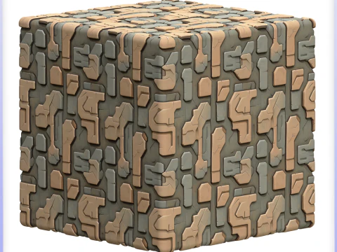 SciFi Seamless Texture CG Textures