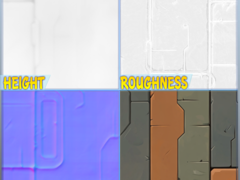 SciFi Seamless Texture CG テクスチャ