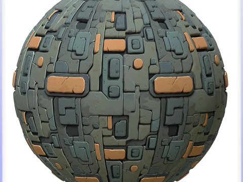 공상 과학 원활한 텍스처 CG 텍스쳐