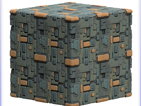 SciFi Seamless Texture CG Textures