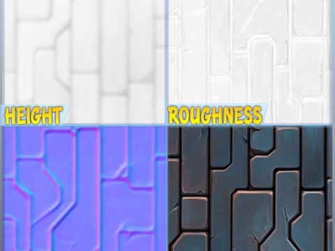 SciFi Seamless Texture CG テクスチャ