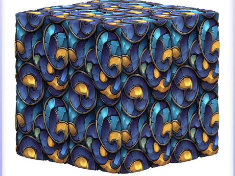 Stained Glass Seamless Texture CG 纹理