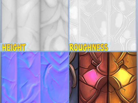 Stained Glass Seamless Texture CG Textures