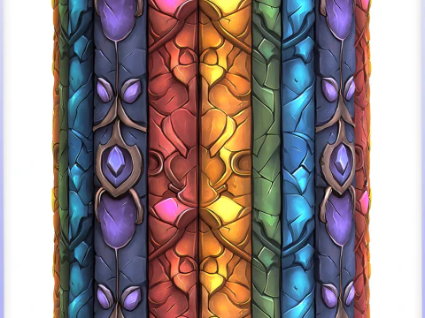 Stained Glass Seamless Texture CG Textures