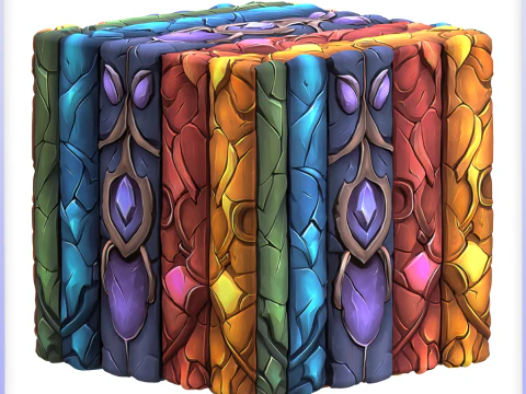 Stained Glass Seamless Texture CG Textures