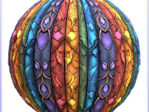 Stained Glass Seamless Texture CG Textures