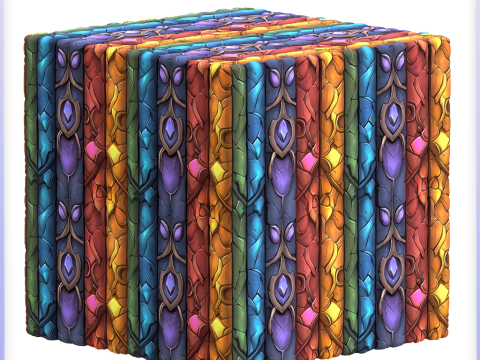 Stained Glass Seamless Texture CG Текстуры