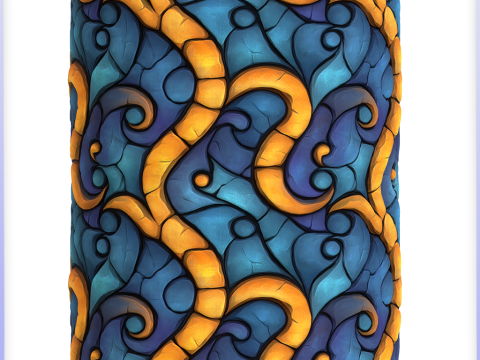 Stained Glass Seamless Texture CG 纹理