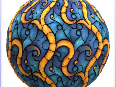 Stained Glass Seamless Texture CG Textures