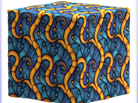 Stained Glass Seamless Texture CG 纹理