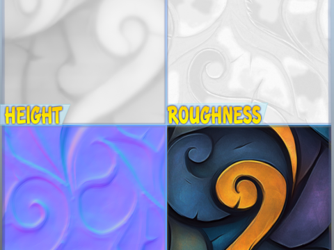 Stained Glass Seamless Texture CG टेक्स्चर्स