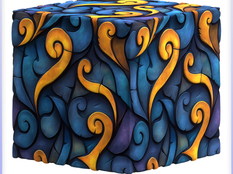 Stained Glass Seamless Texture CG टेक्स्चर्स
