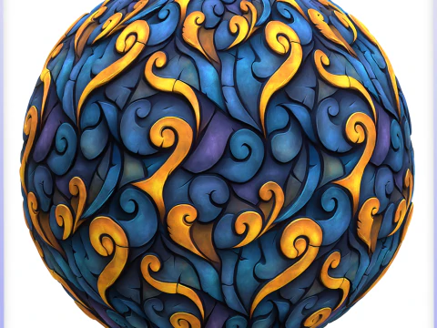 Stained Glass Seamless Texture CG Textures