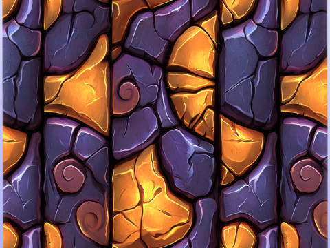 Stained Glass Seamless Texture CG Dokuları