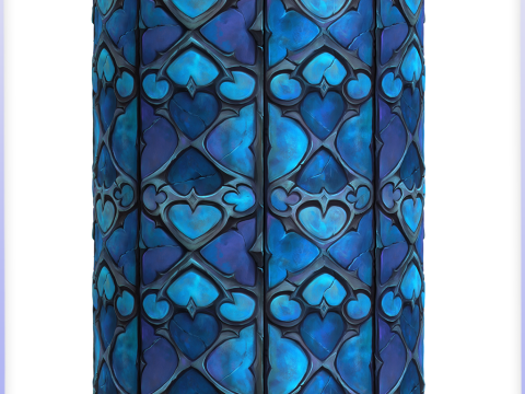 Stained Glass Seamless Texture CG 텍스쳐