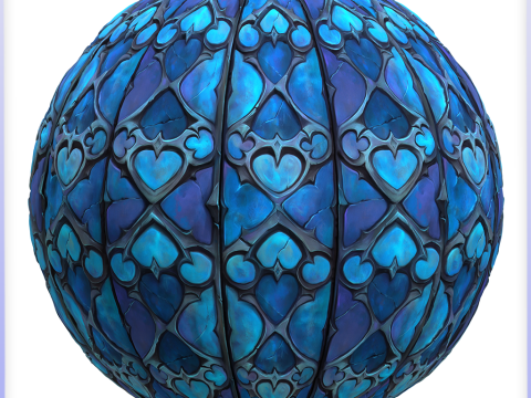 Stained Glass Seamless Texture CG 텍스쳐