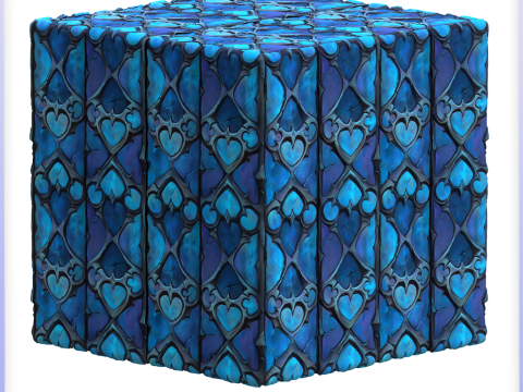 Stained Glass Seamless Texture CG 텍스쳐