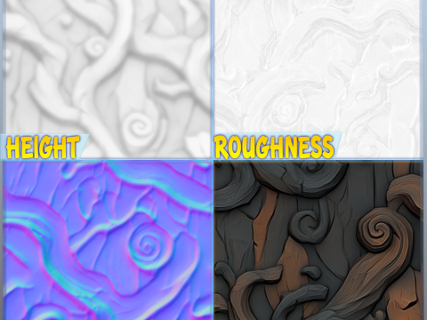 Stylized Alien Seamless Texture CG 纹理