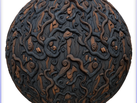 Stylized Alien Seamless Texture CG 纹理
