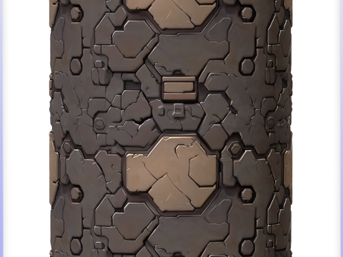 Stylized Alien Seamless Texture CG Dokuları