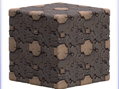 Stylized Alien Seamless Texture CG Dokuları
