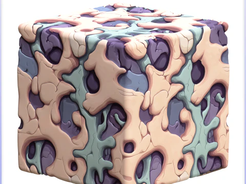 Stylized Alien Seamless Texture CG Textures