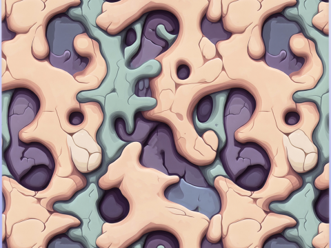 Stylized Alien Seamless Texture CG Tekstury