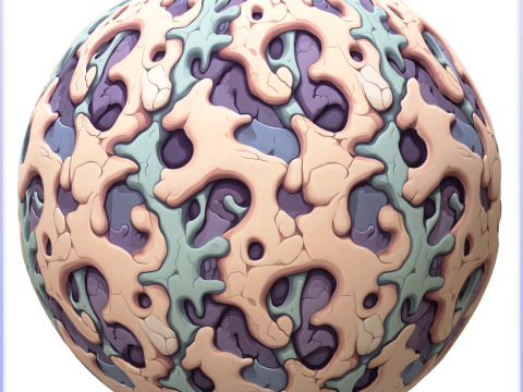 Stylized Alien Seamless Texture CG Tekstury