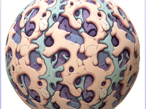 Stylized Alien Seamless Texture CG Textures