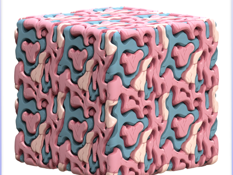 Stylized Alien Seamless Texture CG テクスチャ