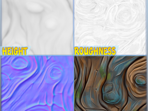 Stylized Alien Seamless Texture CG टेक्स्चर्स