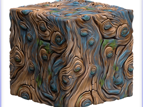Stylized Alien Seamless Texture CG टेक्स्चर्स