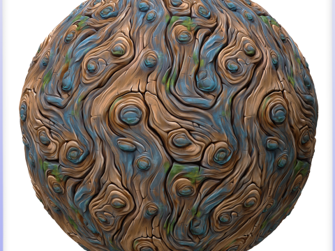 Stylized Alien Seamless Texture CG टेक्स्चर्स