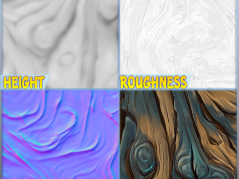 Stylized Alien Seamless Texture CG टेक्स्चर्स