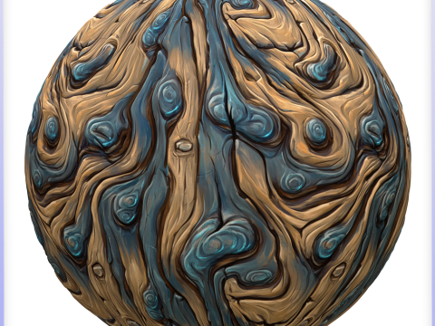 Stylized Alien Seamless Texture CG टेक्स्चर्स