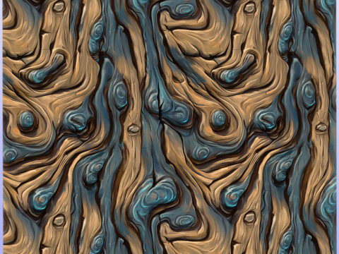 Stylized Alien Seamless Texture CG टेक्स्चर्स